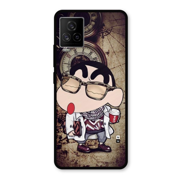 Dope Shinchan Metal Back Case for iQOO 7 Legend 5G