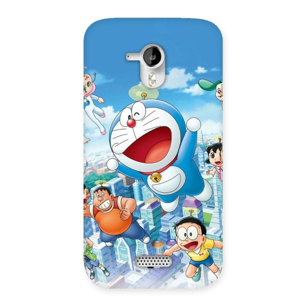 Doremon Flying Back Case for Canvas HD A116