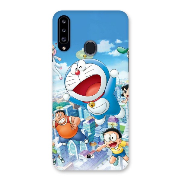 Doremon Flying Back Case for Galaxy A20s