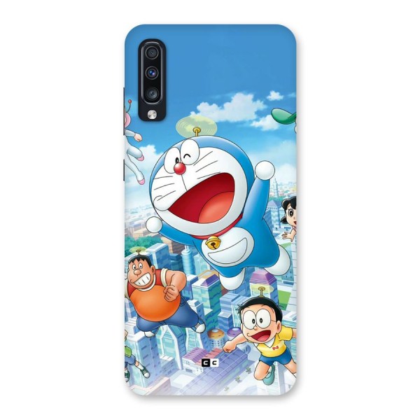 Doremon Flying Back Case for Galaxy A70
