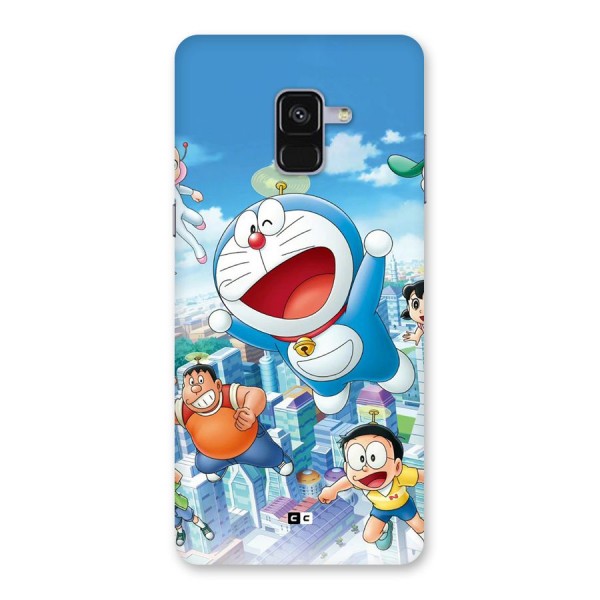 Doremon Flying Back Case for Galaxy A8 Plus