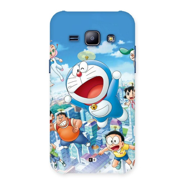 Doremon Flying Back Case for Galaxy J1