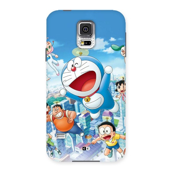 Doremon Flying Back Case for Galaxy S5