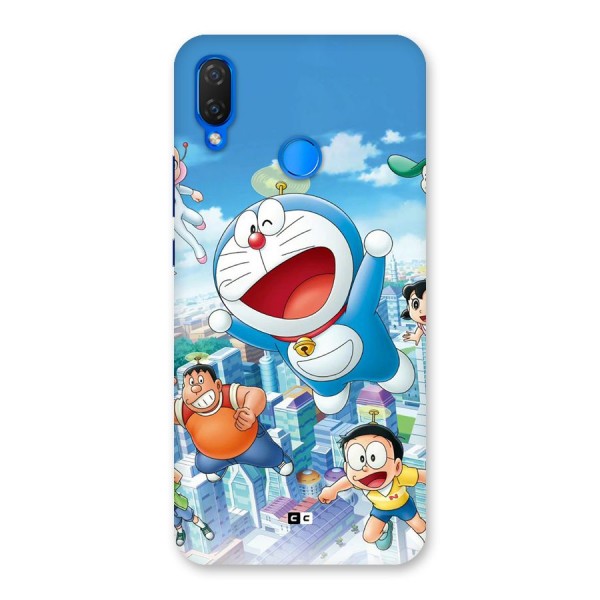Doremon Flying Back Case for Huawei P Smart Plus