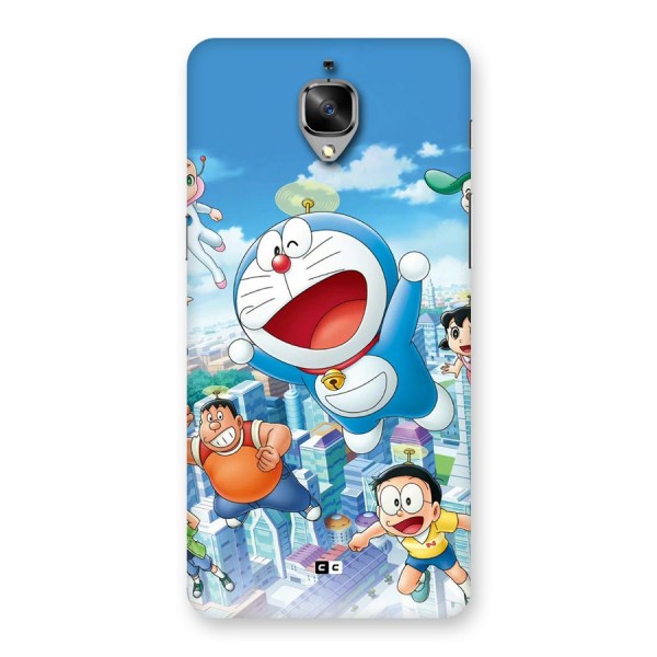 Doremon Flying Back Case for OnePlus 3