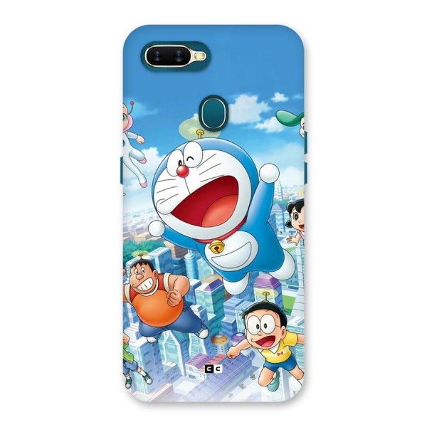 Doremon Flying Back Case for Oppo A7