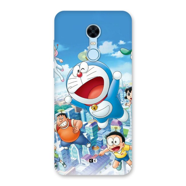 Doremon Flying Back Case for Redmi Note 5