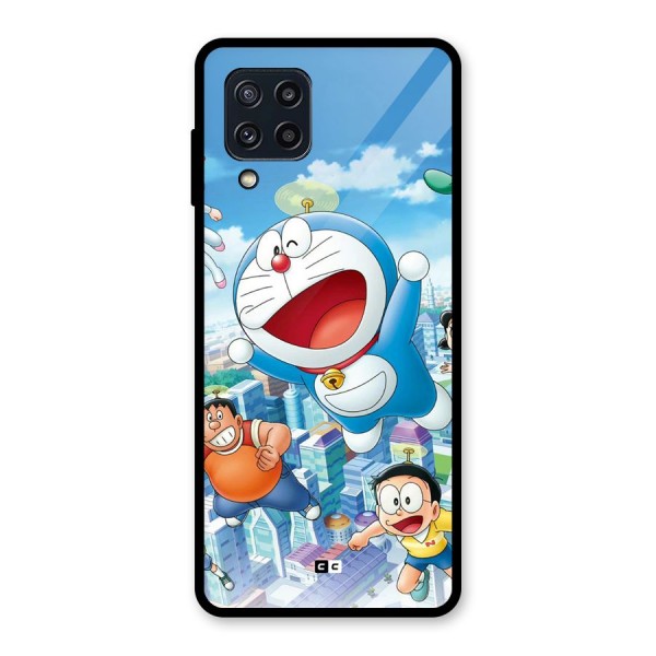 Doremon Flying Glass Back Case for Galaxy M32