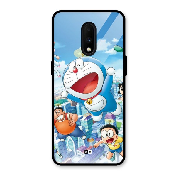 Doremon Flying Glass Back Case for OnePlus 7