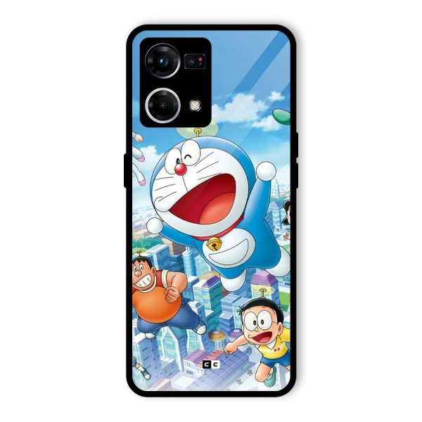 Doremon Flying Glass Back Case for Oppo F21s Pro 4G
