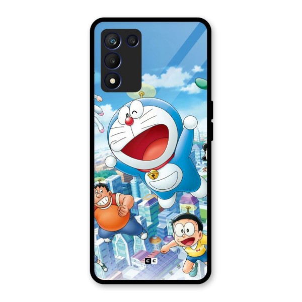 Doremon Flying Glass Back Case for Realme 9 5G Speed