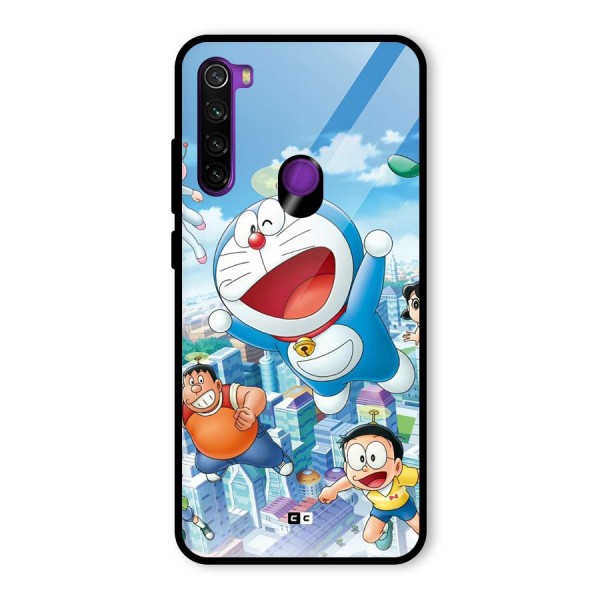 Doremon Flying Glass Back Case for Redmi Note 8