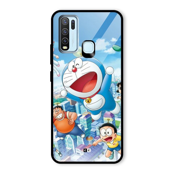 Doremon Flying Glass Back Case for Vivo Y30
