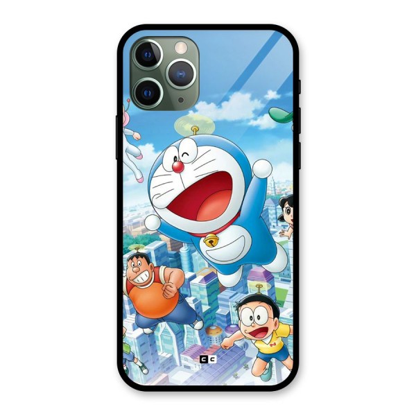 Doremon Flying Glass Back Case for iPhone 11 Pro