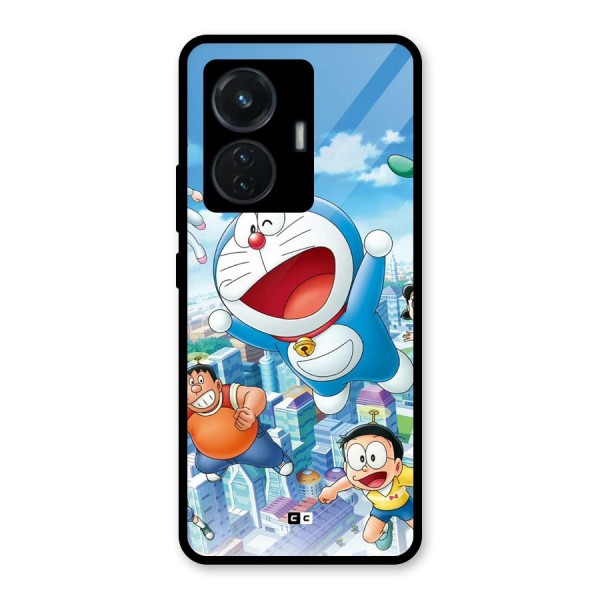 Doremon Flying Glass Back Case for iQOO Z6 44W