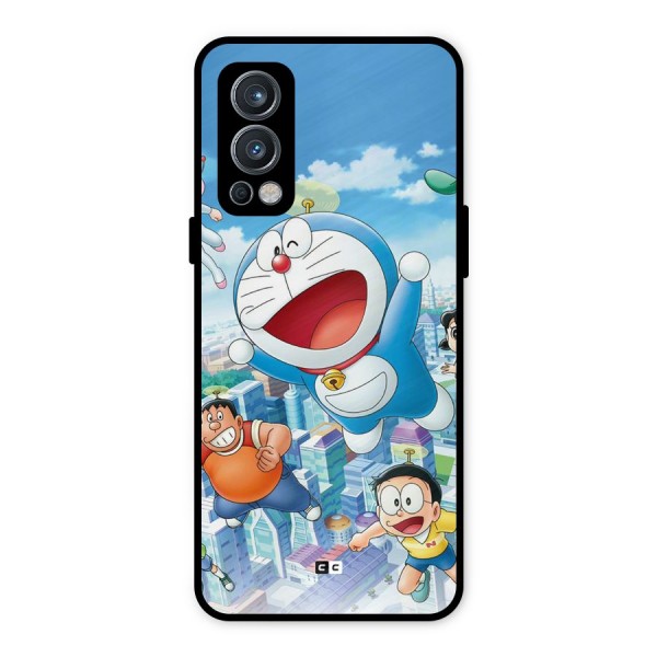 Doremon Flying Metal Back Case for OnePlus Nord 2 5G