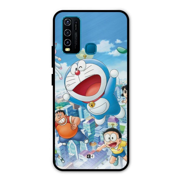 Doremon Flying Metal Back Case for Vivo Y50
