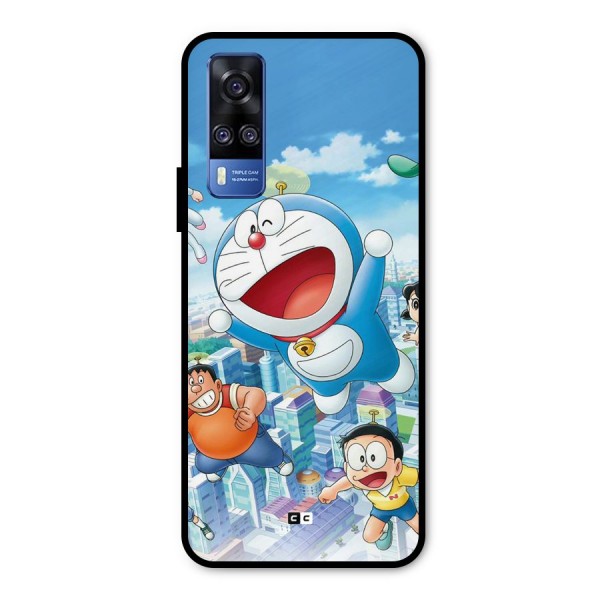 Doremon Flying Metal Back Case for Vivo Y51A