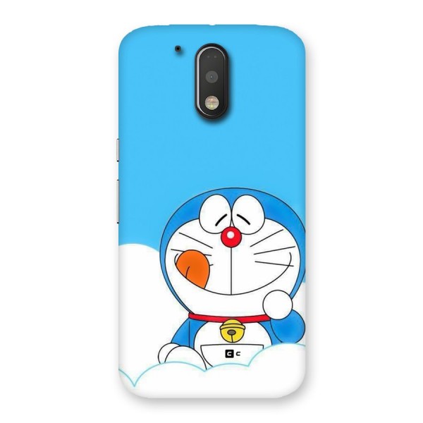 Doremon On Clouds Back Case for Moto G4 Plus