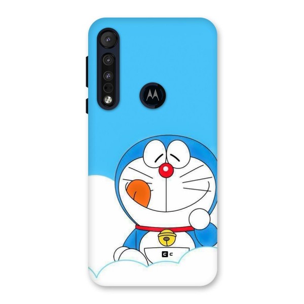 Doremon On Clouds Back Case for Motorola One Macro