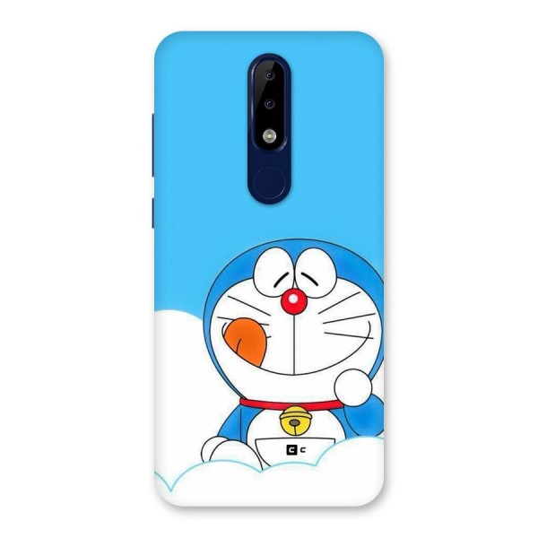 Doremon On Clouds Back Case for Nokia 5.1 Plus