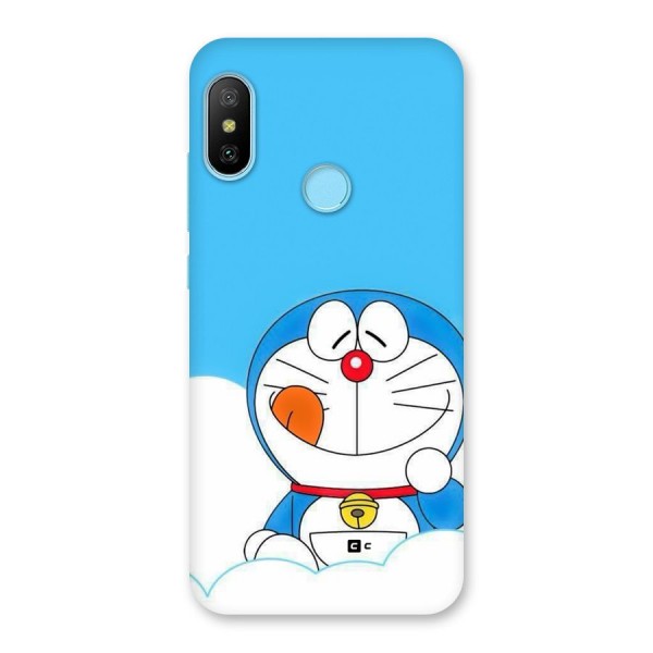 Doremon On Clouds Back Case for Redmi 6 Pro