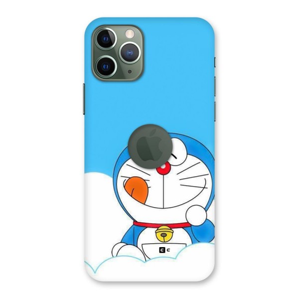 Doremon On Clouds Back Case for iPhone 11 Pro Logo Cut
