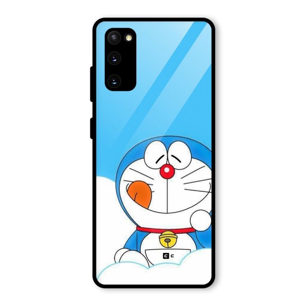 Doremon On Clouds Glass Back Case for Galaxy S20 FE 5G