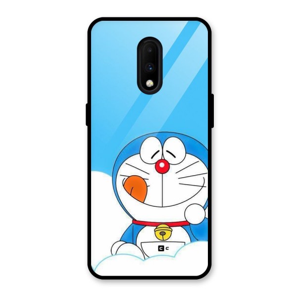 Doremon On Clouds Glass Back Case for OnePlus 7