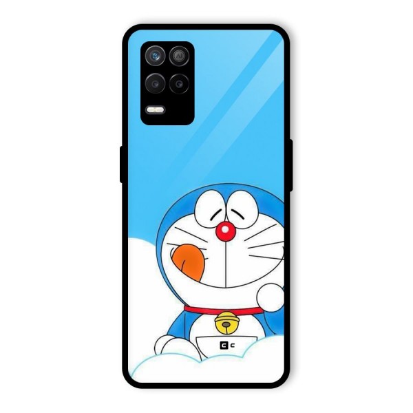 Doremon On Clouds Glass Back Case for Realme 9 5G