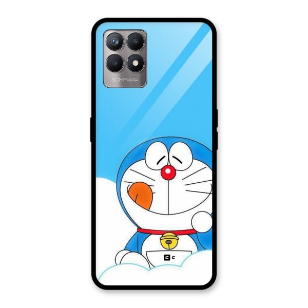 Doremon On Clouds Glass Back Case for Realme Narzo 50
