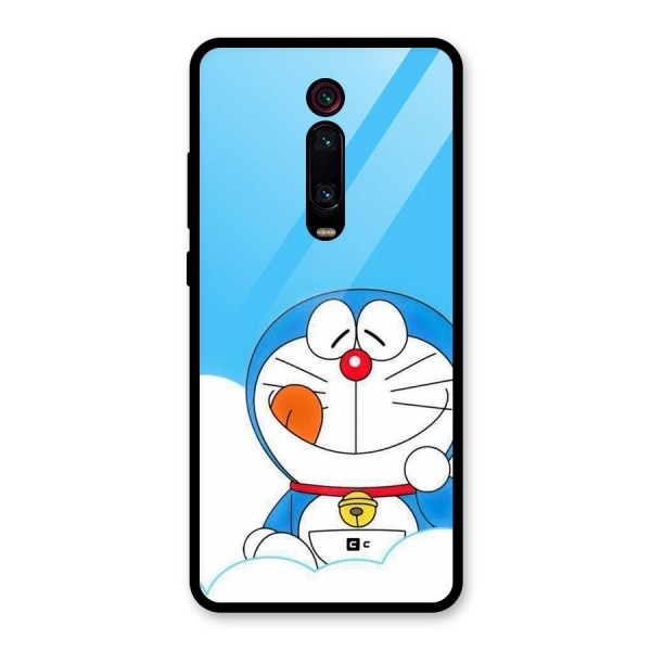 Doremon On Clouds Glass Back Case for Redmi K20 Pro
