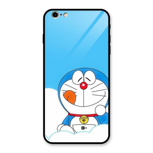 Doremon On Clouds Glass Back Case for iPhone 6 Plus 6S Plus