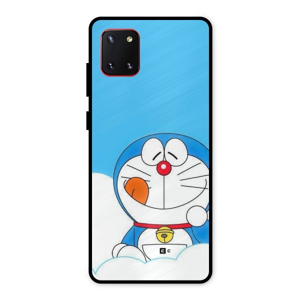 Doremon On Clouds Metal Back Case for Galaxy Note 10 Lite