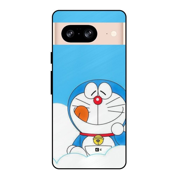 Doremon On Clouds Metal Back Case for Google Pixel 8