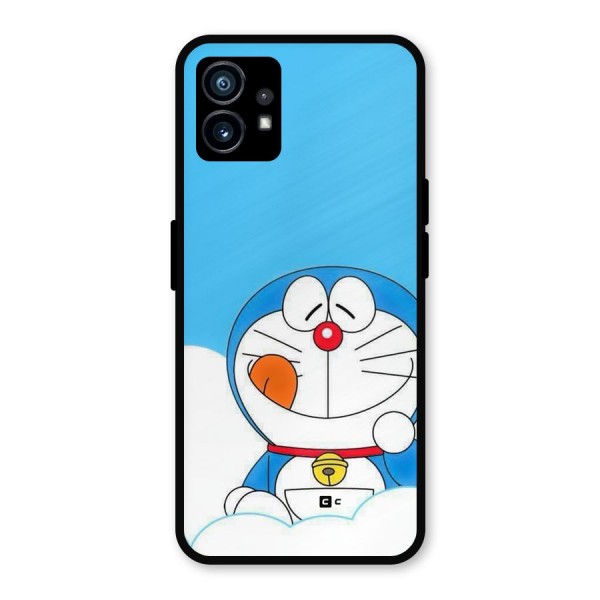 Doremon On Clouds Metal Back Case for Nothing Phone 1