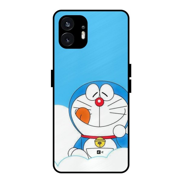 Doremon On Clouds Metal Back Case for Nothing Phone 2