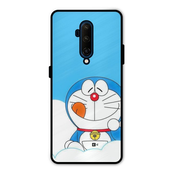 Doremon On Clouds Metal Back Case for OnePlus 7T Pro