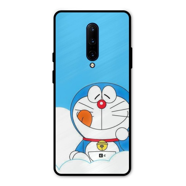 Doremon On Clouds Metal Back Case for OnePlus 7 Pro