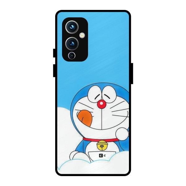 Doremon On Clouds Metal Back Case for OnePlus 9