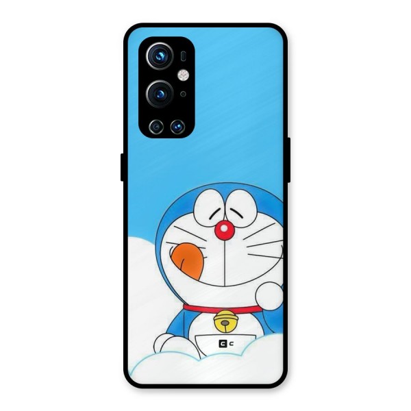 Doremon On Clouds Metal Back Case for OnePlus 9 Pro