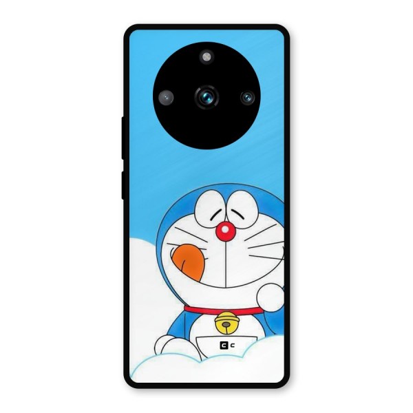 Doremon On Clouds Metal Back Case for Realme 11 Pro