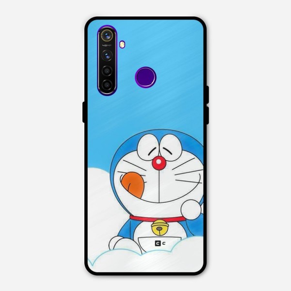 Doremon On Clouds Metal Back Case for Realme 5 Pro