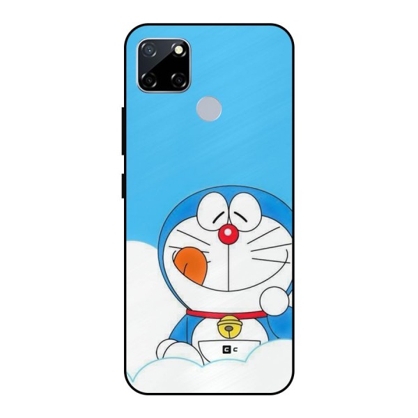 Doremon On Clouds Metal Back Case for Realme Narzo 20