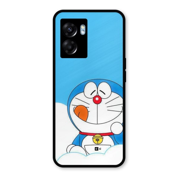 Doremon On Clouds Metal Back Case for Realme Narzo 50 5G
