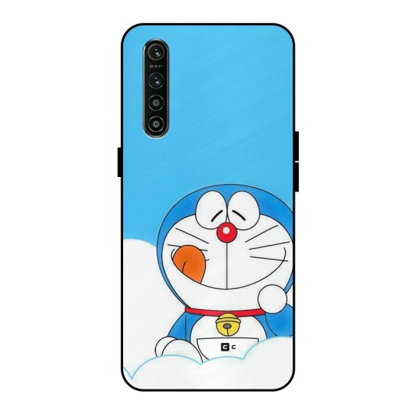 Doremon On Clouds Metal Back Case for Realme XT