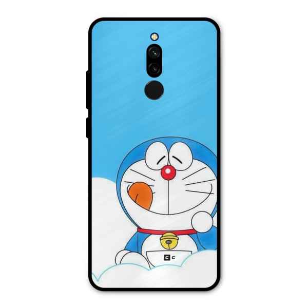 Doremon On Clouds Metal Back Case for Redmi 8