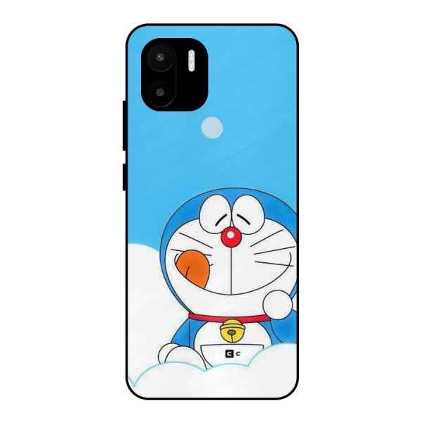 Doremon On Clouds Metal Back Case for Redmi A1 Plus