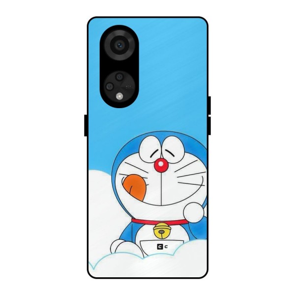 Doremon On Clouds Metal Back Case for Reno8 T 5G