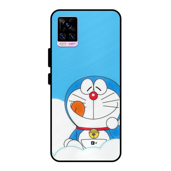 Doremon On Clouds Metal Back Case for Vivo V20 Pro